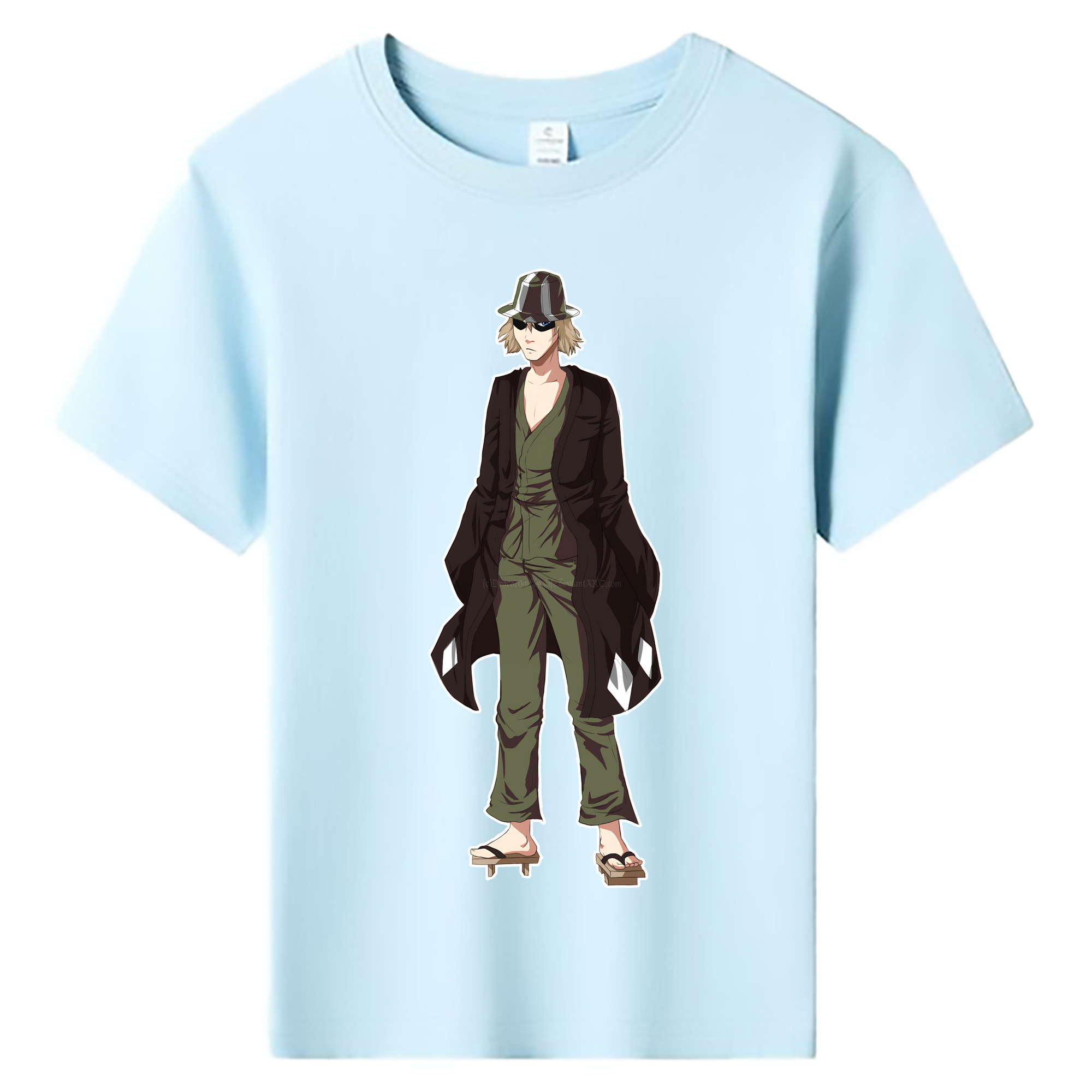 （画像用） "ブリーチ 浦原 喜助（うらはら きすけ） BLEACH Urahara Kisuke " 綿100％キッズTシャツ（フロントプリント）